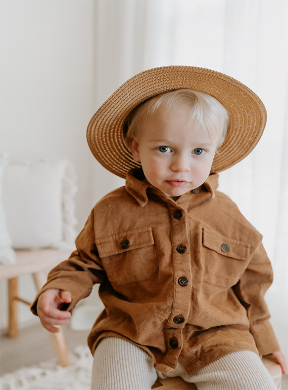 Harry Tan Shirt - 100% Cotton Corduroy