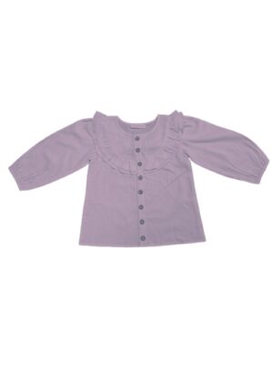 Hadley Lavender Dress - Cotton Linen Blend Fabric