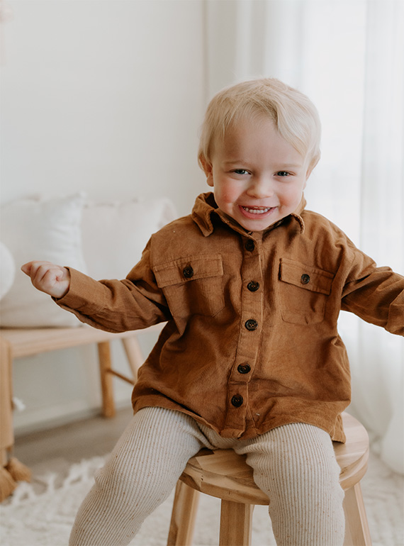 Harry Tan Shirt - 100% Cotton Corduroy