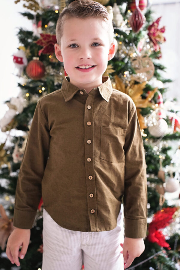 Lleyton Full Sleeves Button Down Shirt - Brown