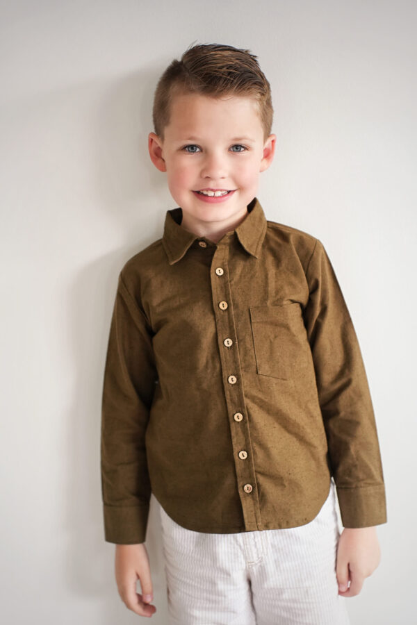 Lleyton Full Sleeves Button Down Shirt - Brown