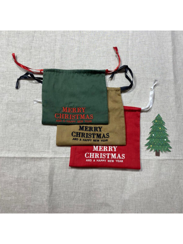 Christmas Gift Bags - Reusable Small Medium and Large Christmas Gift Bag - Drawstring Sack - Drawstring Santa Sack Gift Bags