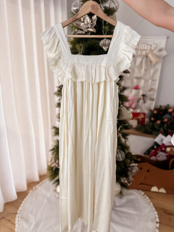Goldie Dress - Cream 100% Silk Satin