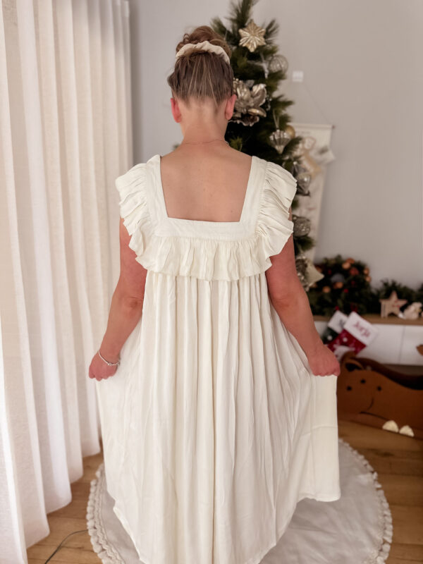 Goldie Dress - Cream 100% Silk Satin